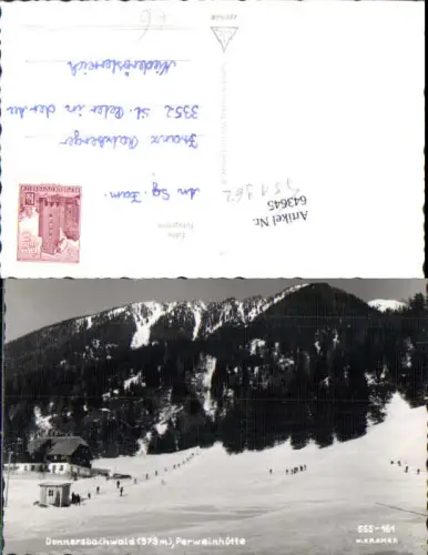 751962 Donnersbach Donnersbachwald Perweinhütte Lift Ski