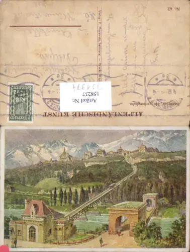 751974 tolle Künstler AK Andreas Ruep Innsbruck Hungerburg Hungerburgbahn