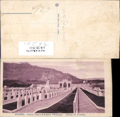 752107 Arsiero Cimitero Militare Kriegerfriedhof Sfondo M. Priafora
