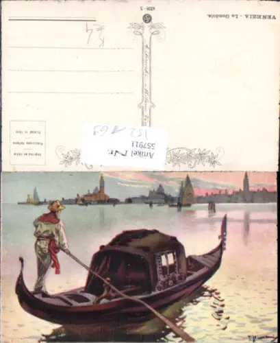 752169 Künstler AK Venezia Venedig Gondel