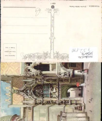 752170 Künstler AK Venezia Venedig Porta della Carta
