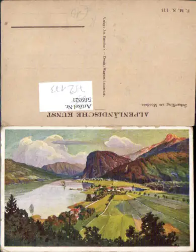752173 Künstler AK Scharfling Mondsee Salzkammergut