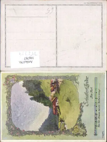 752254 Künstler AK O. Elsner Schubertlieder Postkutsche Liedkarte
