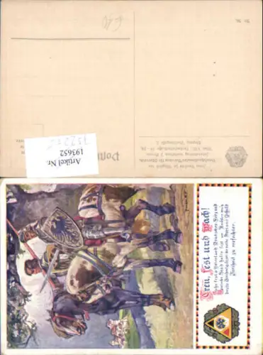 752255 Künstler AK Roubal Treu Fest und Wach Patriotik Deutschnationalen Verein