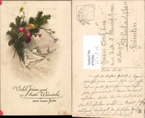 752296 Neujahr Blumen Bach Landschaft Stp. Seitenstetten