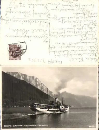 752362 Gmunden am Traunsee Dampfer Schiff Schifffahrt Gisela