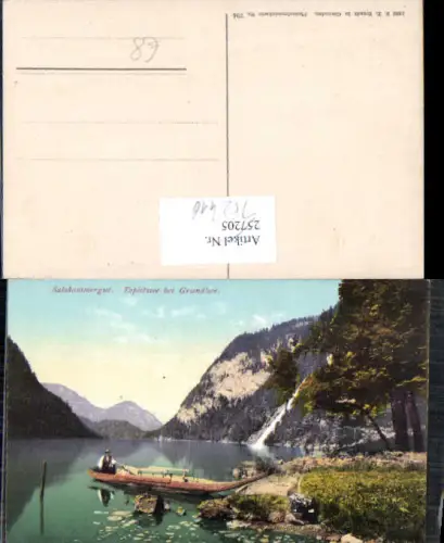 752416 Salzkammergut Toplitzsee bei Grundlsee Boot Zille pub Brandt 704
