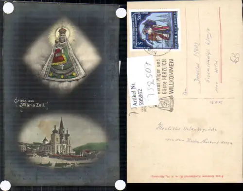 752507 Gruß aus Mariazell Maria Zell Gnadenmutter Fotokarte Franz Schemm