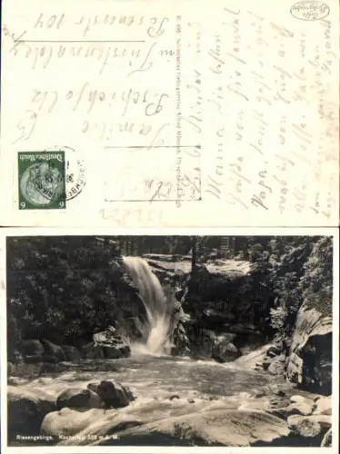 752822 Riesengebirge Kochelfall Hirschberg Jelenia Góra gel Fürstenwalde
