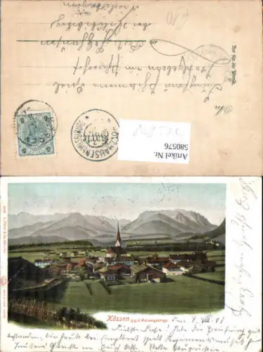 752839 Kössen in Tirol Kaisergebirge pub L. Fränzl gel Holzhausen Vilsbiburg