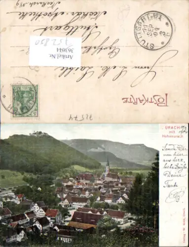 752851 Urach mit Hohenurach 1904