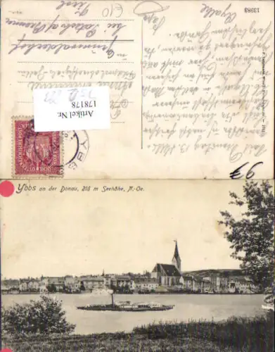 752883 Ybbs an der Donau Dampfer Persenbeug gel Grünwalderhof Patsch