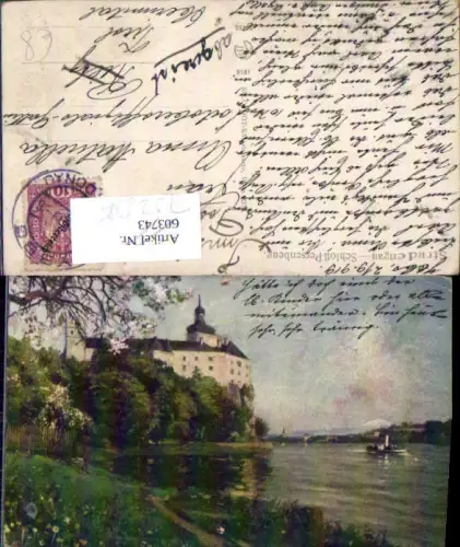 752886 tolle Künstler AK Strudengau Persenbeug Ybbs an der Donau