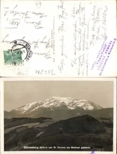 752891 Schneeberg von St. Corona am Wechsel