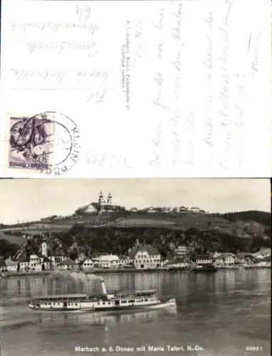 752893 Marbach bei Maria Taferl an der Donau Dampfer Johannes Strauss