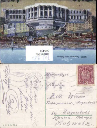 752987 Stempel Wien n. Ingenbohl Schwyz Schweiz