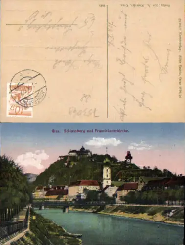 753049 Graz Schlossberg Franziskanerkirche Stp. Jennersdorf