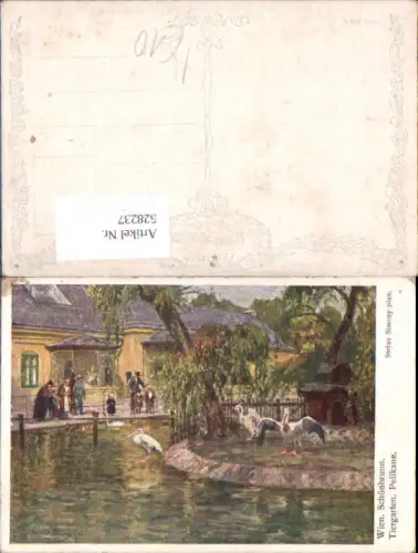 753195 Künstler AK Stefan Simony Wien Hietzing Schönbrunn Tiergarten