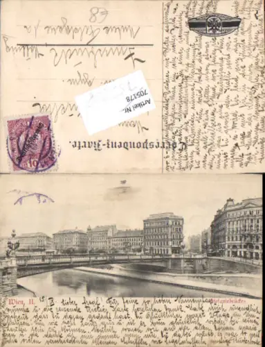 753208 Wien Leopoldstadt Stefaniebrücke 1900