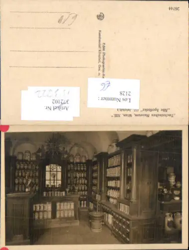 753222 Wien Hietzing Technisches Museum Alte Apotheke