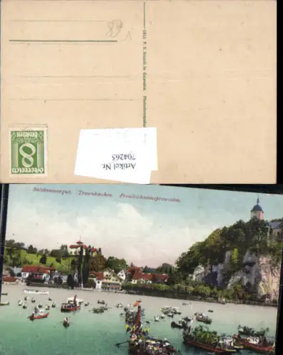 753282 Salzkammergut Traunkirchen am Traunsee Fronleichnamsprozession pub Brandt 1408
