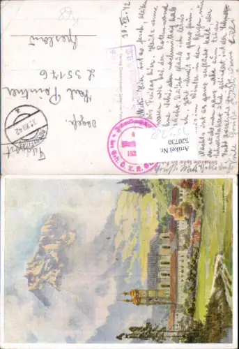 753288 Künstler AK Werthgarner Spital am Pyhrn Feldpost Breslau