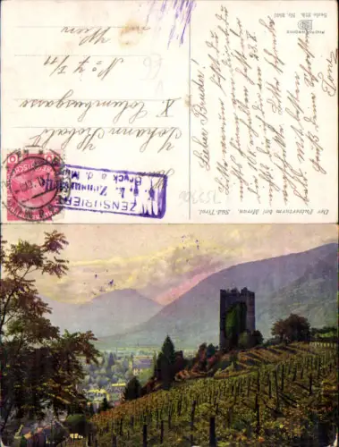 753306 Trentino Pulverturm bei Meran Merano Südtirol pub Photochromie Nenke e Ostermaier