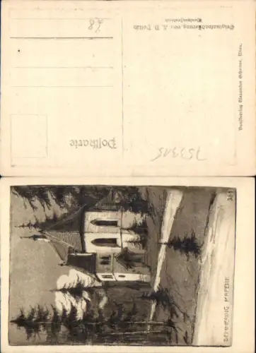 753315 Originalradierung Radierung L.B. Pollak Semmering Neunkirchen