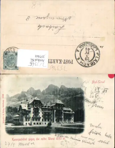753345 Trentino Südtirol Karerseehotel Karersee Welschnofen