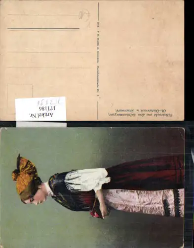 753396 Volkstracht Tracht aus Salzkammergut Liezen Aussee Grundlsee