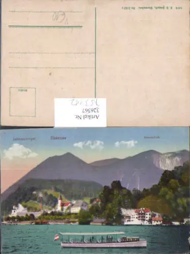 753412 Ebensee am Traunsee Strand-Cafe Schiff Salzkammergut pub Brandt 1162 c