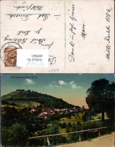 753428 Hohenstaufen bei Göppingen gel Teinach Waldfrieden