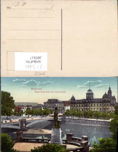 753440 Heilbronn am Neckar Bismarckdenkmal neckarbrücke