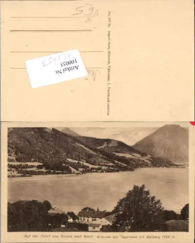 753453 Gmund n. Bad Wiessee am Tegernsee Wallberg pub August Zerle 977