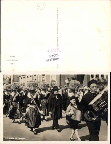 753477 Volkstracht St. Georgen Trachten Tracht Schwarzwald
