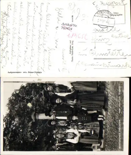 753487 Parthenen Partenen Montafon Trachten Montafoner Volkstracht