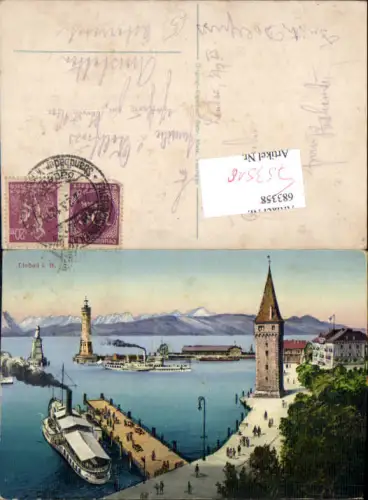 753516 Lindau am Bodensee Dampfer Hafen