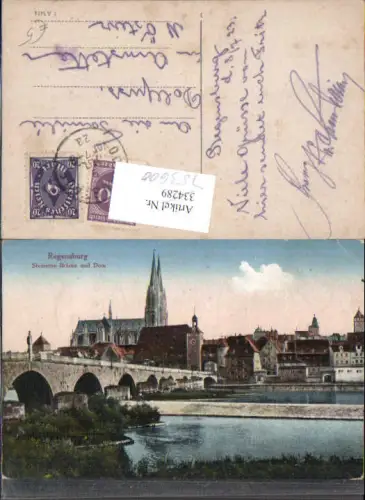 753600 Regensburg Brücke Dom