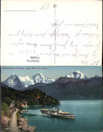 753623 Beatenbucht am Thunersee Thun Dampfer pub Gabler Interlaken