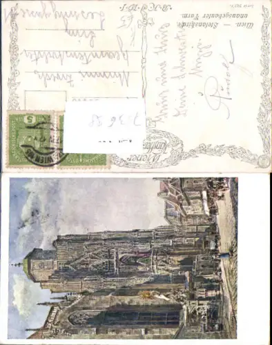 753698 Künstler AK E.F. Hofecker Wien Stephanskirche Stephansdom B.K.W.I. 793/1