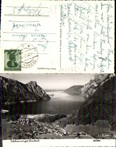 753715 Rindbach bei Ebensee am Traunsee pub Brandt Stp. Seeham
