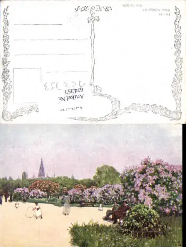 753793 Künstler AK Geo Gerlach Wien Volksgarten