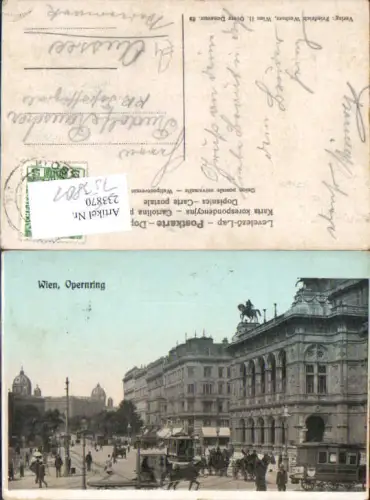 753801 Wien Opernring Tram Oper gel Aussee