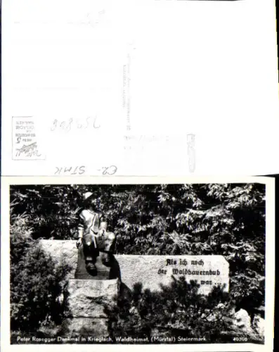 753866 Krieglach Alpl Peter Rosegger Denkmal
