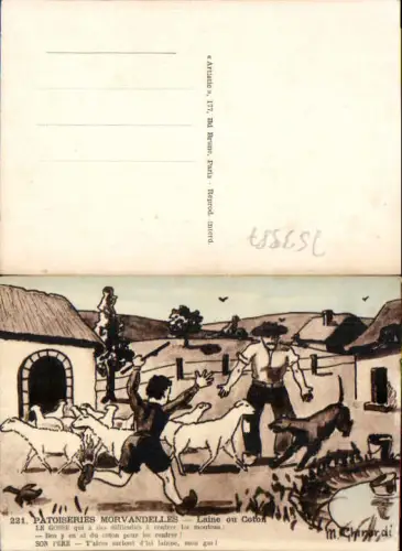 753987 Künstler AK Scherz Humor M. Ghirardi Bauernhof Tiere