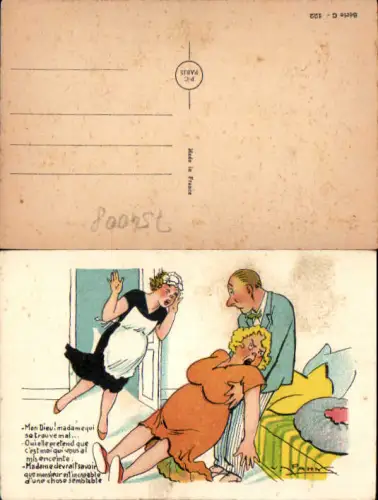 754008 Künstler AK Scherz Humor Pahn Mann Frau