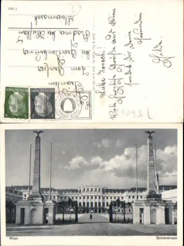 754052 Wien Hietzing Schönbrunn gel Radmer Hieflau 1942