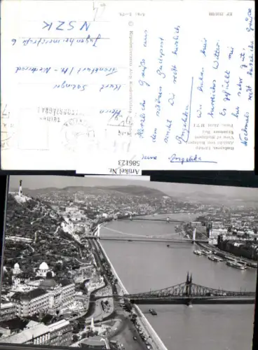 754079 Budapest Ansichtskarte Ungarn Brücke