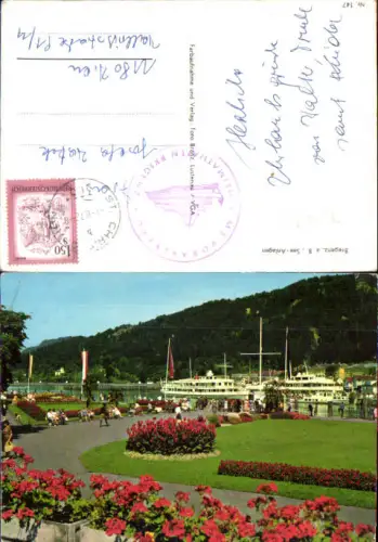 754162 Bregenz am Bodensee Bordstempel MS Vorarlberg