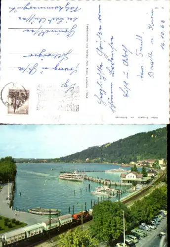 754190 Bregenz am Bodensee Hafen Bahnhof Zug